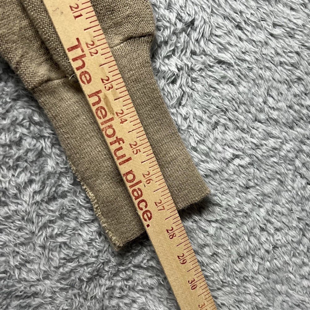 Izod Lacoste Cardigan Mens XL Beige Button Up 70s 80s Teacher Preppy Vintage - Picture 8 of 9